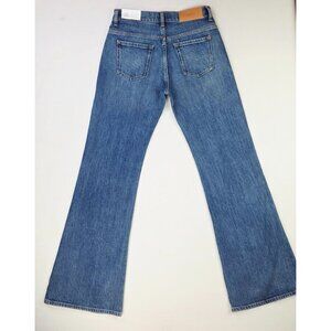 7 For All Mankind Size 25X34 Womens Blue Spencer Flare Mid Rise Jasper Jeans NWT